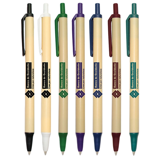 Two-tone ballpoint pen with click action mechanism.... from ASI 90859 Tempo Industries Inc