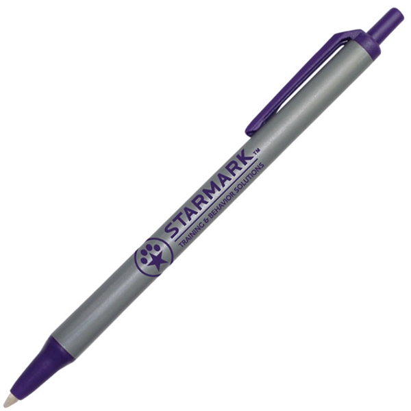 Two-tone ballpoint pen with click action mechanism.... from ASI 90859 Tempo Industries Inc
