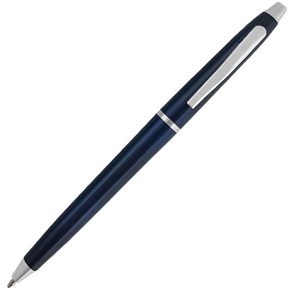 Twist-action ballpoint pen featuring metallic silver accents.... from ASI 90859 Tempo Industries Inc