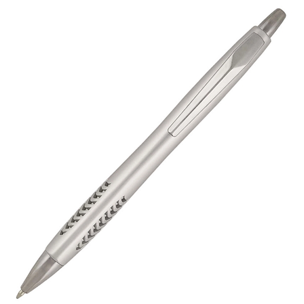 Ballpoint pen with a metallic colored barrel and comfortable grip area.... from ASI 90859 Tempo Industries Inc