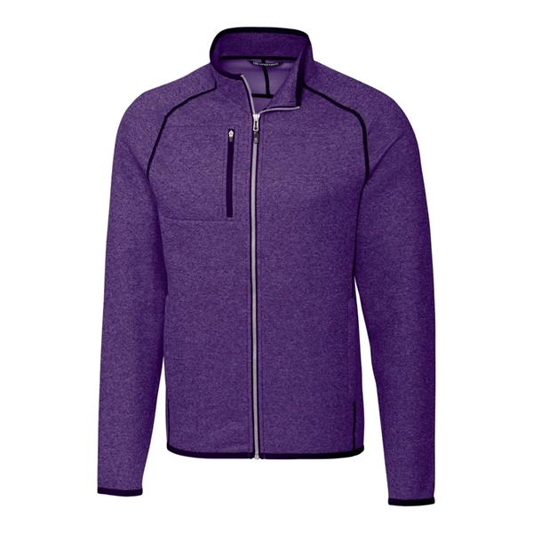 Men's jacket with a full-zip, brushed fleece interior, chest pocket, satin... from ASI 47965 Cutter & Buck