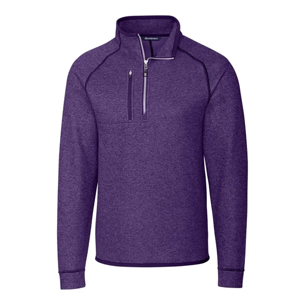 Men's sweatshirt with a half-zip, brushed fleece interior, chest pocket, and... from ASI 47965 Cutter & Buck