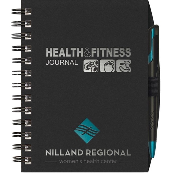 5" x 7" Exercise tracker journal, foil imprint, 100 sheets of... from ASI 91340 Journalbooks/Timeplanner Calendars
