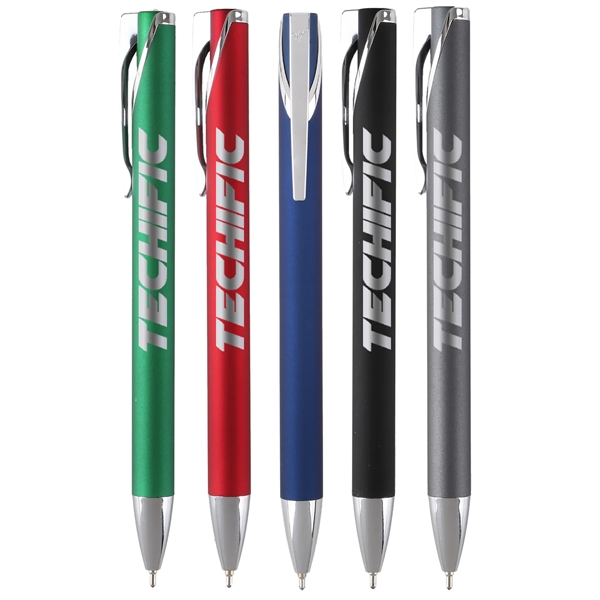 An ultramodern executive metal pen with a vibrant soft touch finish,... from ASI 61966 HPG / Hub Pen