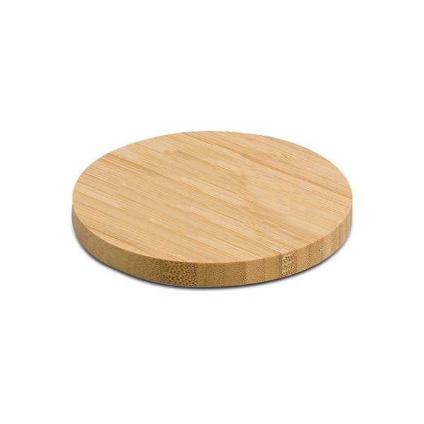 The Parkfield 15W Wireless Charging Pad is made from Bamboo making... from ASI 74741 NVS Promo Designs, Inc. / NVS Promo