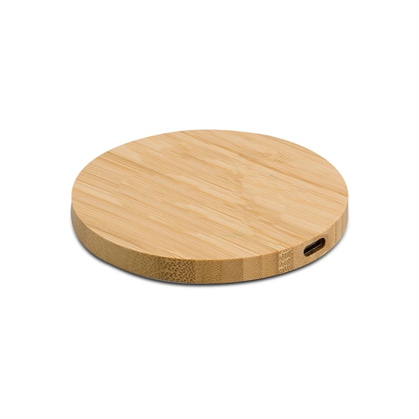 The Parkfield 15W Wireless Charging Pad is made from Bamboo making... from ASI 74741 NVS Promo Designs, Inc. / NVS Promo