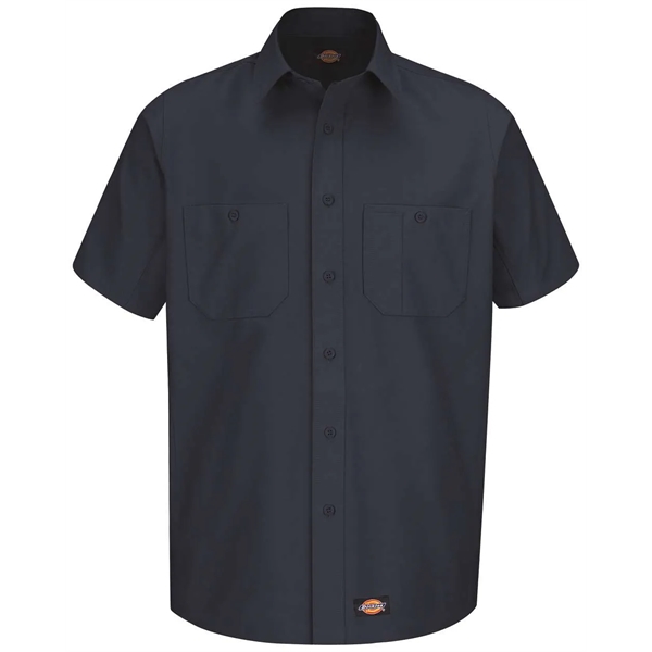 Cotton/polyester short sleeve work shirt with moisture wicking, soil release, color... from ASI 84358 S&S Activewear