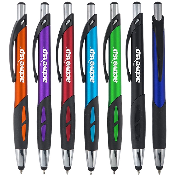 Bruin pen in silver with a stylus and twist-action mechanism.... from ASI 90859 Tempo Industries Inc