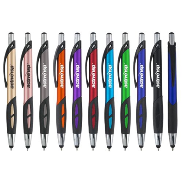 Bruin pen in silver with a stylus and twist-action mechanism.... from ASI 90859 Tempo Industries Inc