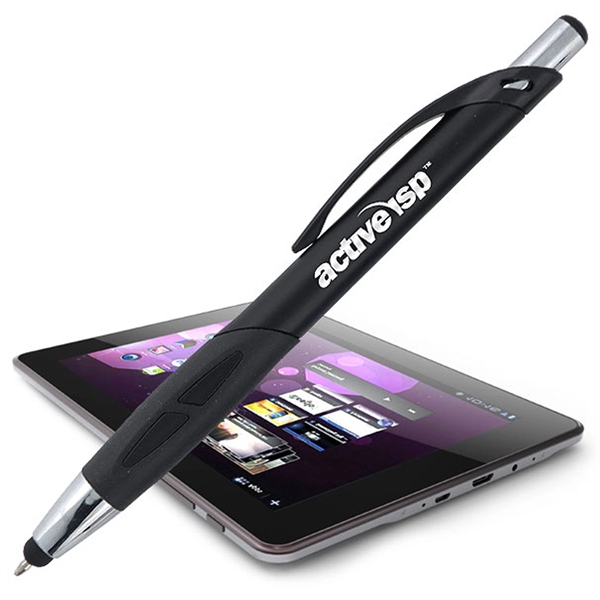 Bruin pen in silver with a stylus and twist-action mechanism.... from ASI 90859 Tempo Industries Inc