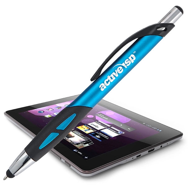 Bruin pen in silver with a stylus and twist-action mechanism.... from ASI 90859 Tempo Industries Inc