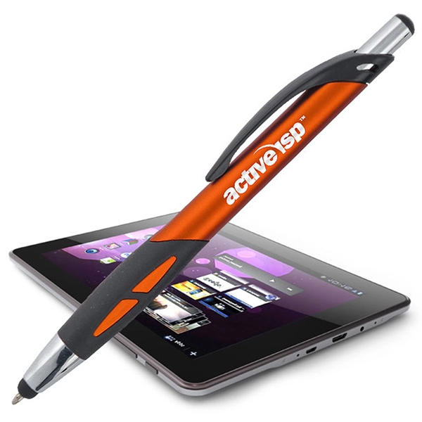 Bruin pen in silver with a stylus and twist-action mechanism.... from ASI 90859 Tempo Industries Inc