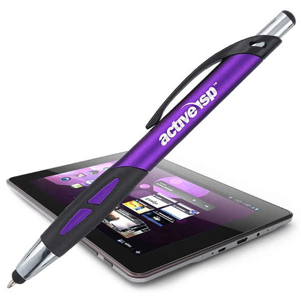 Bruin pen in silver with a stylus and twist-action mechanism.... from ASI 90859 Tempo Industries Inc