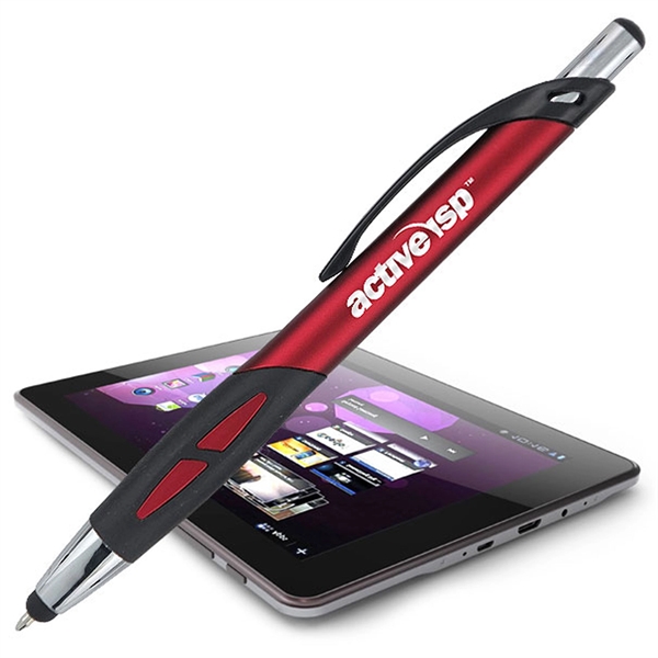 Bruin pen in silver with a stylus and twist-action mechanism.... from ASI 90859 Tempo Industries Inc