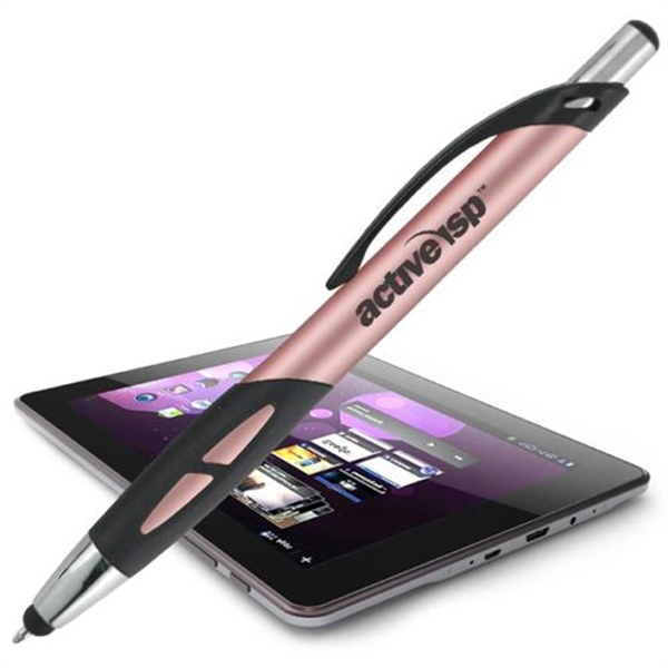 Bruin pen in silver with a stylus and twist-action mechanism.... from ASI 90859 Tempo Industries Inc