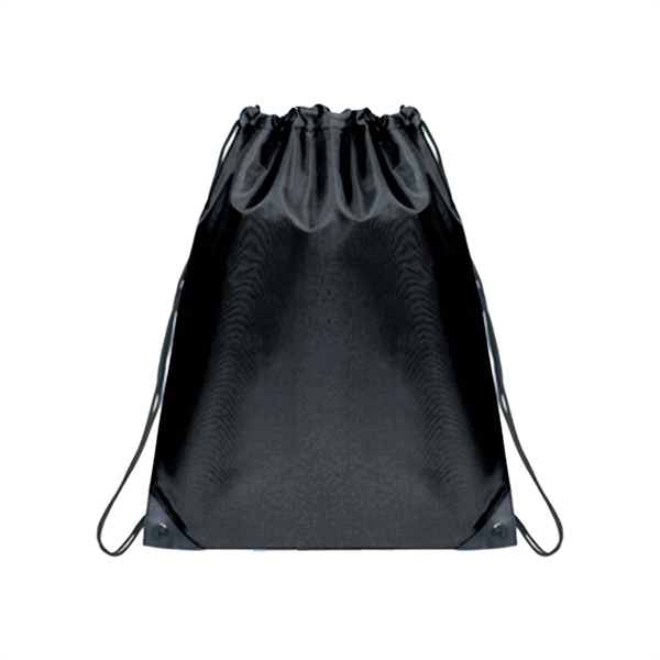 Lightweight drawstring backpack with reinforced corners, sturdy cord, and huge imprint... from ASI 74741 NVS Promo Designs, Inc.