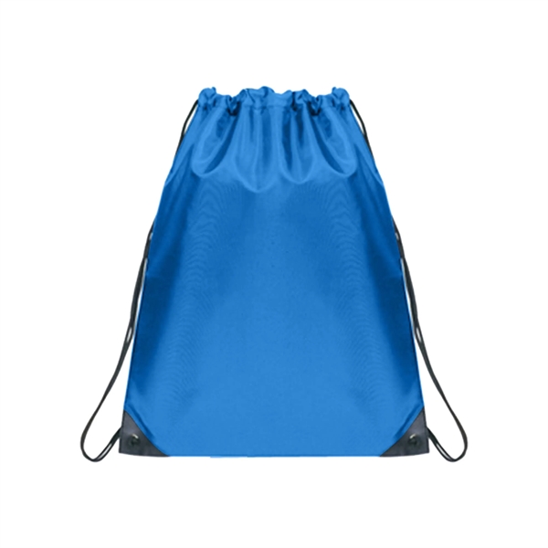Lightweight drawstring backpack with reinforced corners, sturdy cord, and huge imprint... from ASI 74741 NVS Promo Designs, Inc.