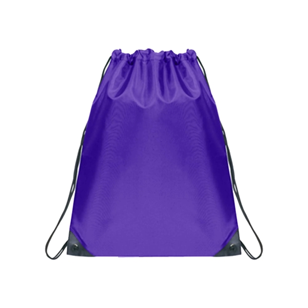Lightweight drawstring backpack with reinforced corners, sturdy cord, and huge imprint... from ASI 74741 NVS Promo Designs, Inc.