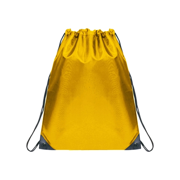 Lightweight drawstring backpack with reinforced corners, sturdy cord, and huge imprint... from ASI 74741 NVS Promo Designs, Inc.