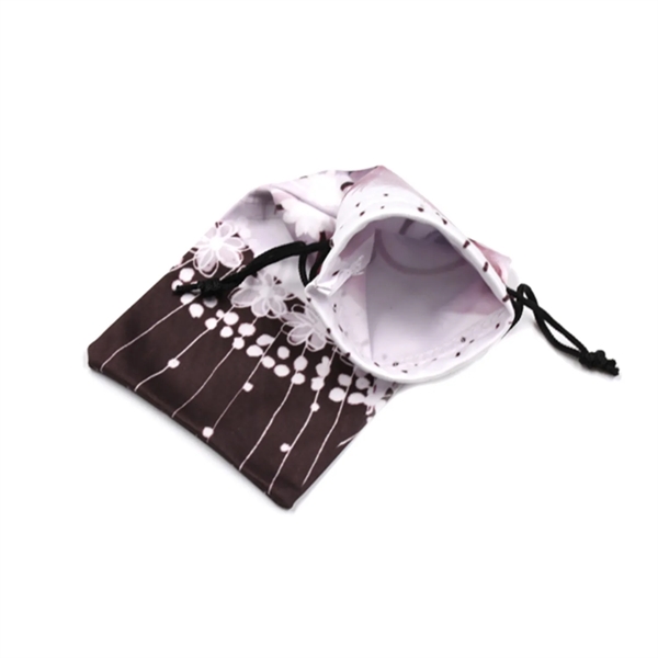 Drawstring multifunctional microfiber pouch+digital printing on outside+standard shipping to 1 continental... from ASI 37218 Athena Promo (tm)