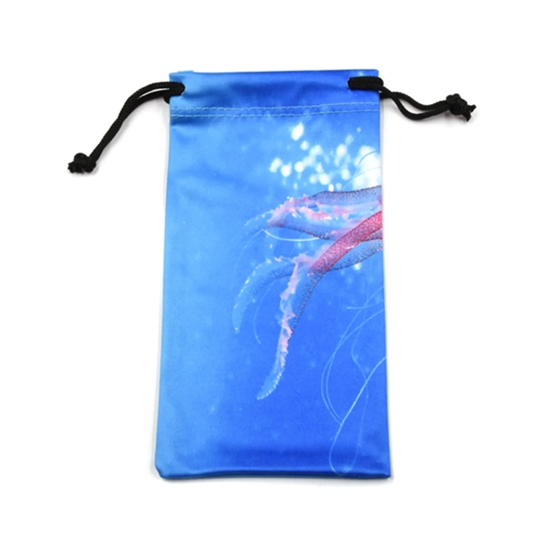 Drawstring multifunctional microfiber pouch+digital printing on outside+standard shipping to 1 continental... from ASI 37218 Athena Promo (tm)