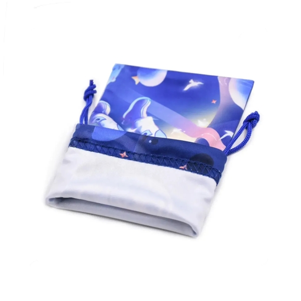 Drawstring multifunctional microfiber pouch+digital printing on outside+standard shipping to 1 continental... from ASI 37218 Athena Promo (tm)