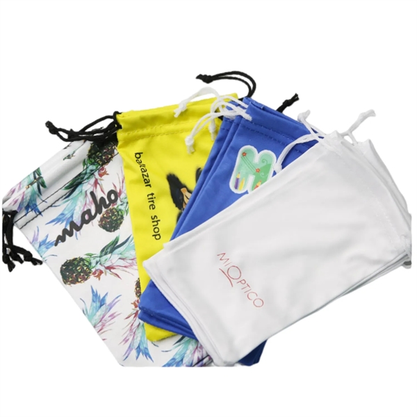 Drawstring multifunctional microfiber pouch+digital printing on outside+standard shipping to 1 continental... from ASI 37218 Athena Promo (tm)