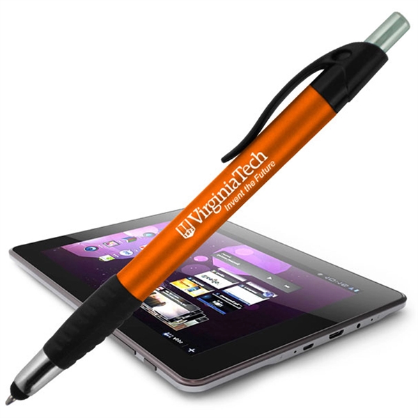 Presto pen with a stylus tip for use on touchscreens and... from ASI 90859 Tempo Industries Inc