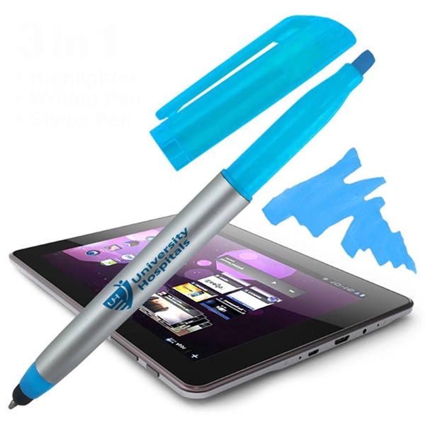 Twist-action pen with highlighter and stylus for taking notes and navigating... from ASI 90859 Tempo Industries Inc