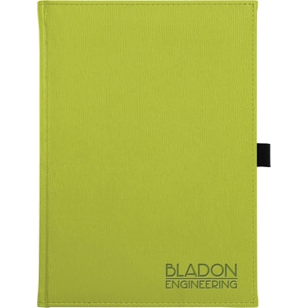 7" x 9.5" bold, textured, thread sewn book-bound journal, deboss imprint,... from ASI 91340 Journalbooks/Timeplanner Calendars