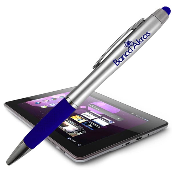 Twist-action ballpoint pen with stylus tip for use on touchscreens.... from ASI 90859 Tempo Industries Inc