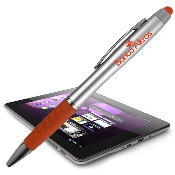 Twist-action ballpoint pen with stylus tip for use on touchscreens.... from ASI 90859 Tempo Industries Inc