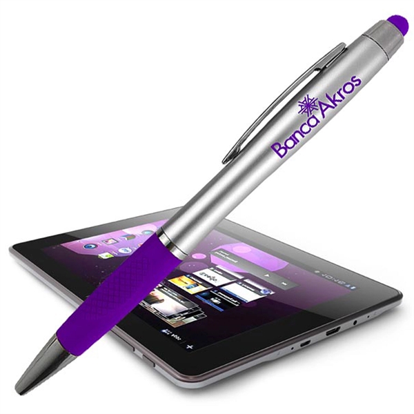 Twist-action ballpoint pen with stylus tip for use on touchscreens.... from ASI 90859 Tempo Industries Inc