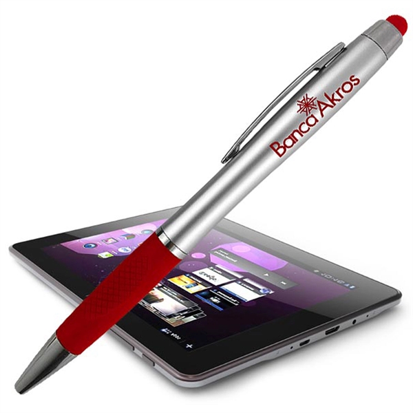 Twist-action ballpoint pen with stylus tip for use on touchscreens.... from ASI 90859 Tempo Industries Inc