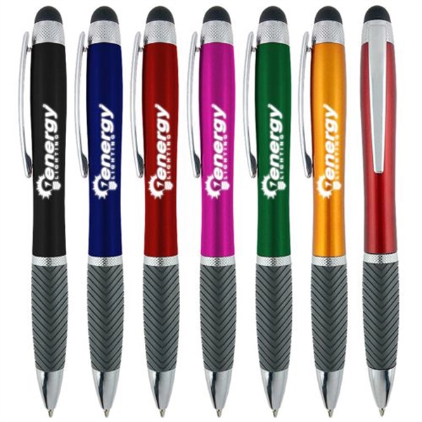 Luma light up pen with a contoured, ridged grip and a... from ASI 90859 Tempo Industries Inc