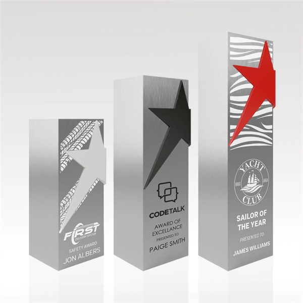 Shine bright with attractive, energetic and engaging accents! Style your award... from ASI 93986 Visions/Awardcraft