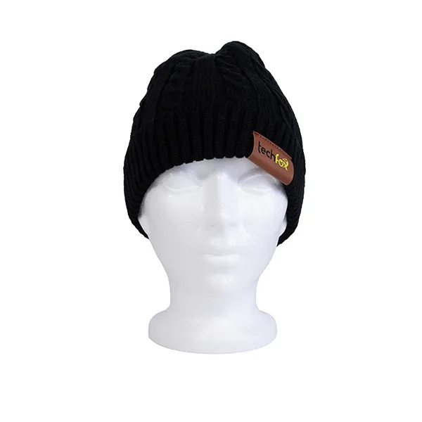 8" x 7 3/4" acrylic cable knit style beanie hat with... from ASI 62660 Innovation Line