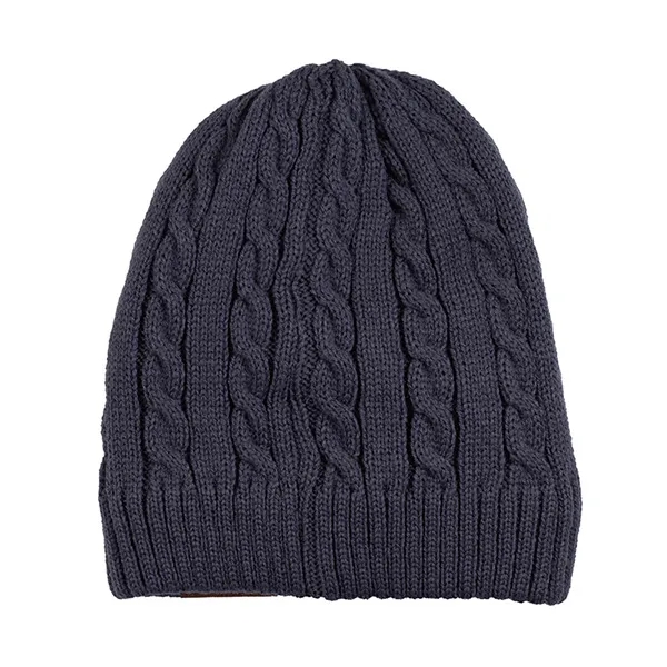 8" x 7 3/4" acrylic cable knit style beanie hat with... from ASI 62660 Innovation Line
