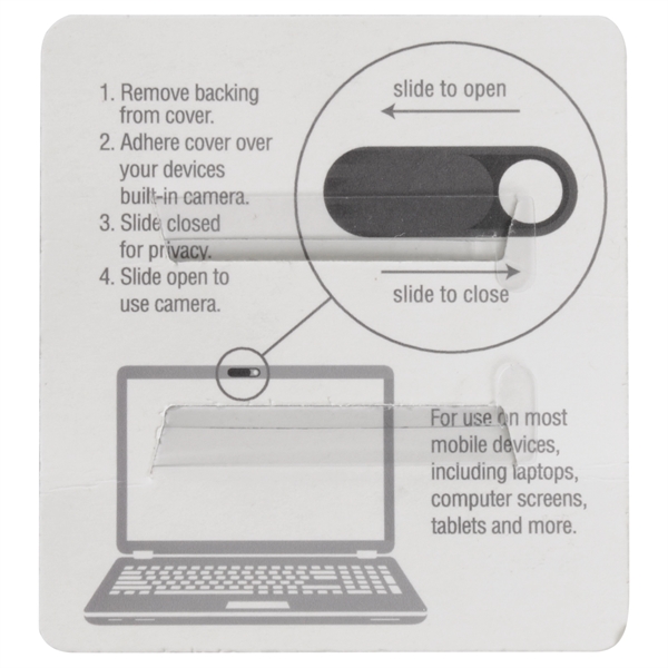 Super slim webcam cover, Aluminum with engraved logo, Individually packaged... from ASI 62124 iClick, Inc. / iClick®