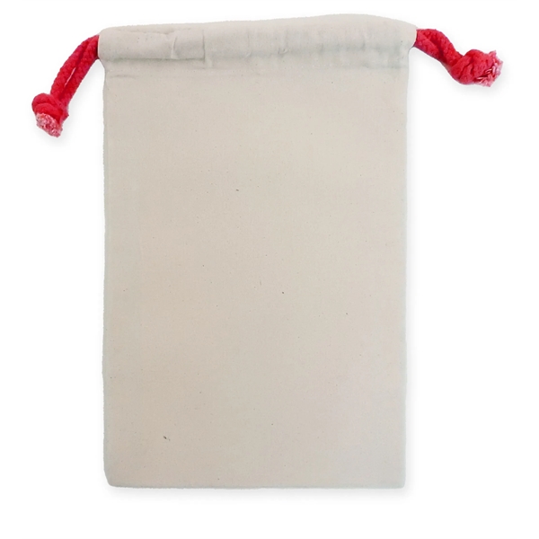 RED cotton with RED drawstring bag with flat construction. Available in... from ASI 41630 Brave USA / Brave USA