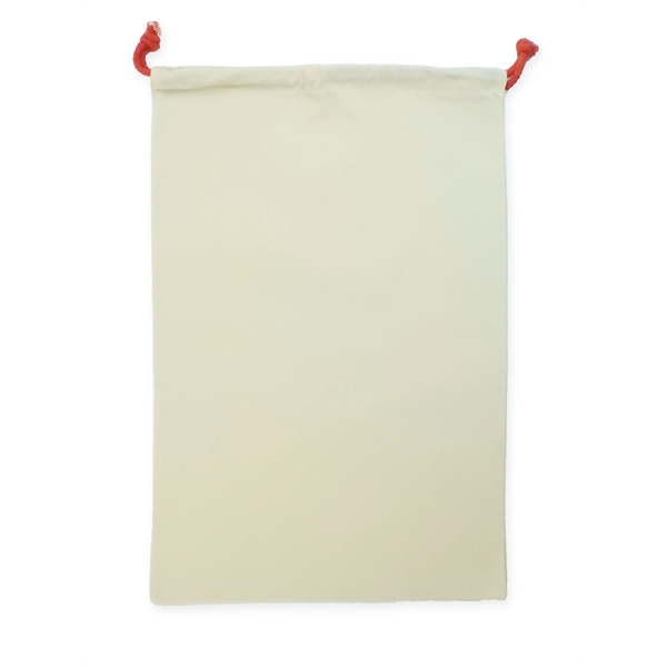 RED cotton with RED drawstring bag with flat construction. Available in... from ASI 41630 Brave USA / Brave USA