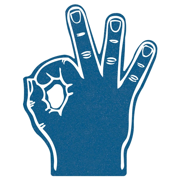 The 15" OK hand is available in different colors.... from ASI 42155 Amerifoam® - The House of Foam / Brooklyn Products International, Inc.