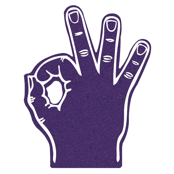 The 15" OK hand is available in different colors.... from ASI 42155 Amerifoam® - The House of Foam / Brooklyn Products International, Inc.