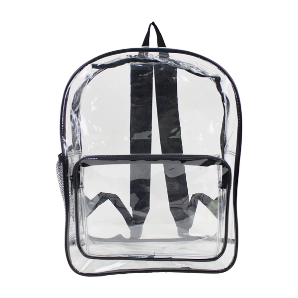 13" x 17" x 6.5" clear PVC backpack with zipper closure,... from ASI 37980 Bagworld