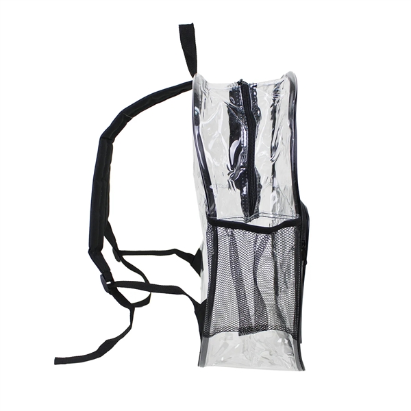 13" x 17" x 6.5" clear PVC backpack with zipper closure,... from ASI 37980 Bagworld