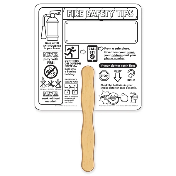 Coloring Hand Fans with sturdy wooden handle.... from ASI 45815 Coloring Book Solutions