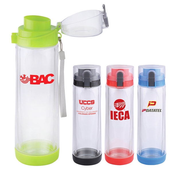 20 Oz Double Wall Glass Bottle With Tritan Exterior... from ASI 46755 Cosmo Promos