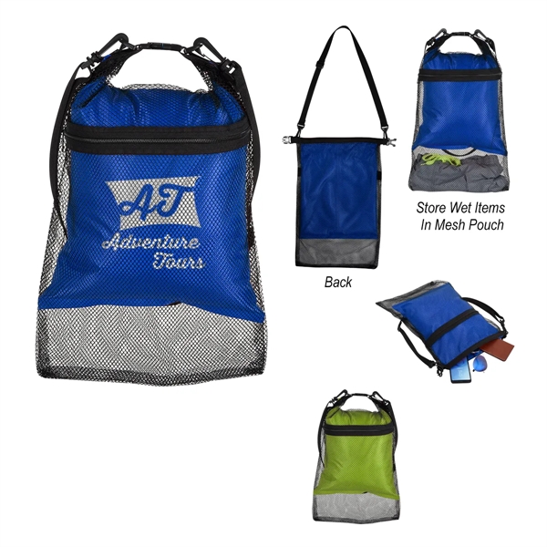 Double Duty mesh and dry bag for protecting your valuables from... from ASI 61125 Hit Promotional Products / Hit®