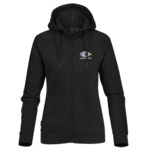 Women's hoody with an attached hood, adjustable drawcord, kanga pocket and... from ASI 61125 Hit Promotional Products / Hit®