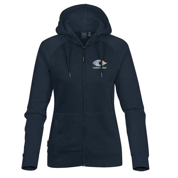Women's hoody with an attached hood, adjustable drawcord, kanga pocket and... from ASI 61125 Hit Promotional Products / Hit®
